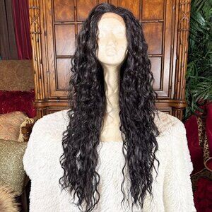 Isis Super Venus 29" Wavy Lace Front Red Carpet Premiere Color 1B Synthetic Wig
